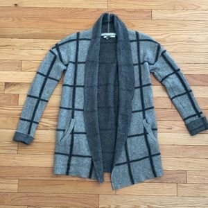 Checkered Cashmere Cardigan